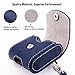MoKo AirPods Case, Snap Closure Protective Cover Carrying Pouch Pocket, with Holding Strap, for Apple AirPods Charging Case - Indigo