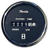 Chesapeake Black Stainless Steel Hour Meter