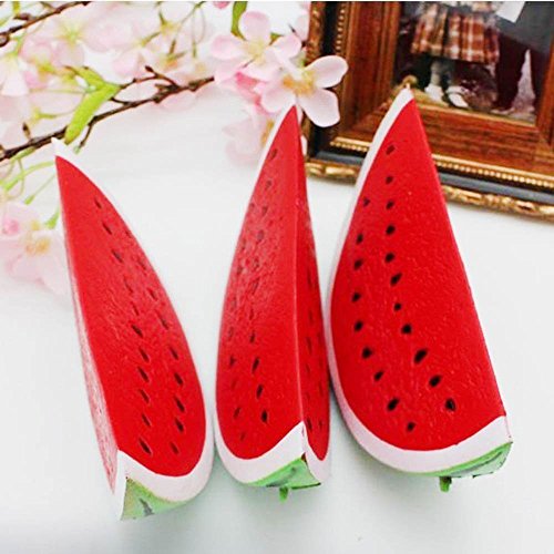 Insaneness Xmas Gift Baby Toys Jumbo Slow Rising Squishies Toys Scented Squeeze Watermelon Stress Relief Toy (Red) - Thumbnail 2