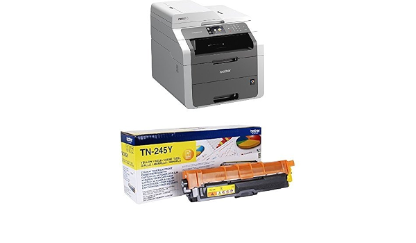 Brother DCP-9020CDW - Impresora multifunción láser color (LED, color, WiFi,  alimentador de documentos, impresión automática a doble cara) + Brother  TN245Y - Tóner amarillo (duración estimada: 2.200 páginas según  ISO/IEC19798) : Amazon.es: Informática