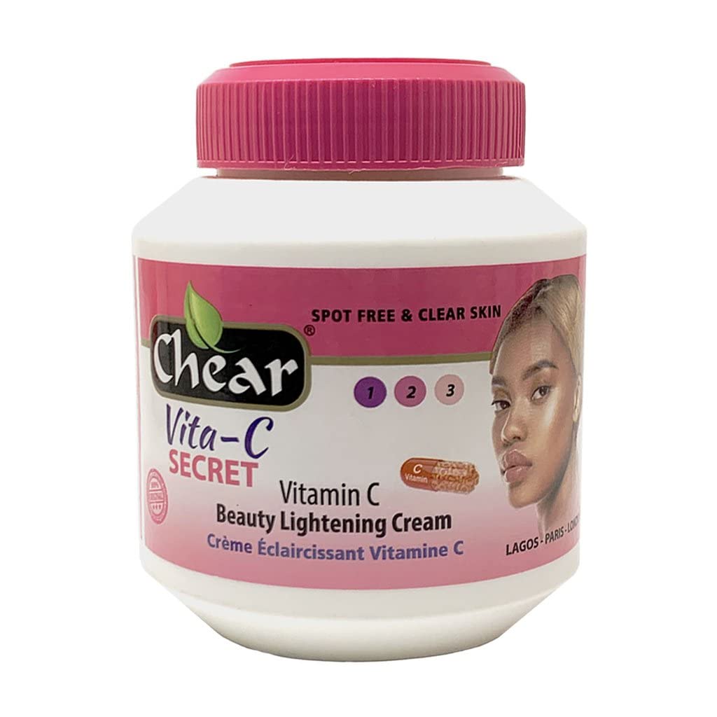 Chear Vita-C Secret Vitamin C Brightening Cream 500ml – Kojic Acid Moisturiser for Dark Spots, Hyperpigmentation, Uneven Skin Tone & Glowing Skin (Face & Body)