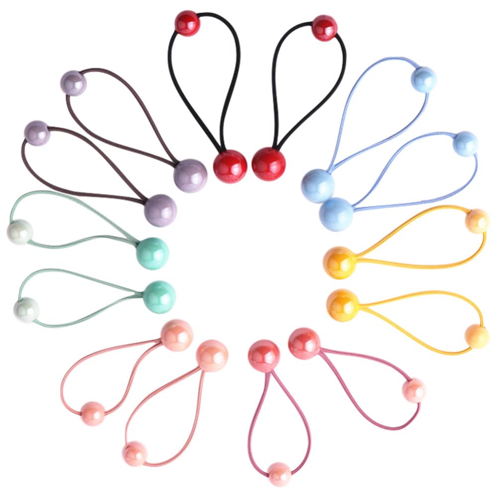 Hair Ties for Girls Baby Hair Bands Baby Hair Accessories 7 Pairs Balls Elastic Hair Tie Ropes Ponytail Holders for Toddler Girls Women Hair Bands Hair Accessories