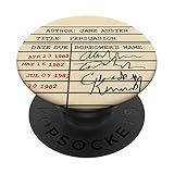 Library Card Persuasion Gift for Jane Austen Fans