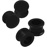 BanaVega 4PCS Silicone Double Flared 9/16 inch 14mm Flesh Ear Stretcher Plugs Flesh Earring Lobe Gauge Piercing Jewelry 12329