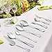 LIANYU 48-Piece Silverware Set with Serving Utensils, Flatware Set for 8, Includes Knives, Spoons and Forks, Stainless Steel Cutlery Eating Utensils, Mirror Finish, Dishwasher Safe
