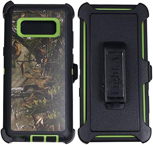 Galaxy Note 8 Case,Full Body Protection Shock Reduction Heavy Duty Defender Impact Rugged Case Cover for Samsung Galaxy Note 8 (Green-Tree-Camo)