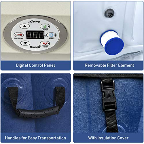 4 Goplus+Portable+Inflatable+Relaxing+Removable