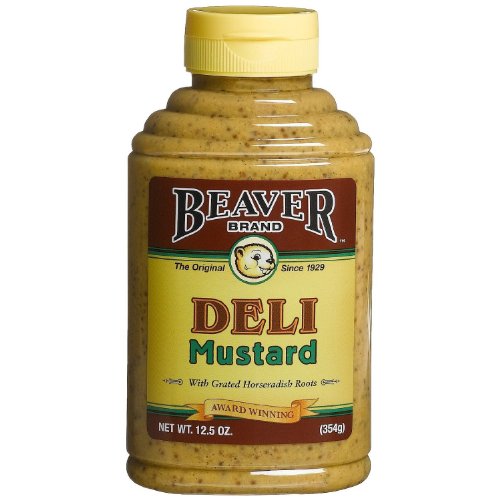 BEAVER Deli Mustard, 12.5-Ounce Squeezable Bottles (Pack of 3)