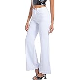 Myzellia Women's Bell Bottom Jeans High Waisted Stretchy Curvy Flare Denim Pants
