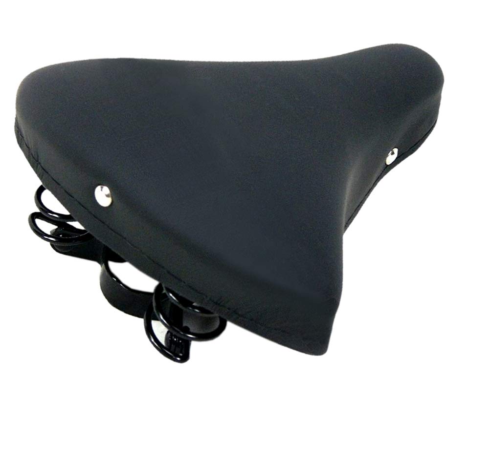 Montegrappa Sprung Saddle Ideal For All Kinds Of Men’s And Women’s Vintage Bicycles, black