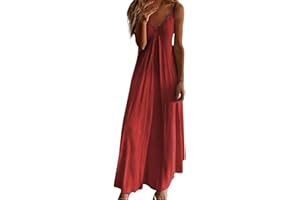 YAFINMO Summer Dresses for Women 2024 Vacation Floral Slip Dress Boho Maxi Sleeveless Dress Casual V Neck Beach Sundresses