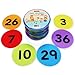 Aaskuu Carpet Spot Markers with Numbers 1-36 for Teachers and Kids, Classroom Floor Circles Dots Rug Mats for Kindergarten Preschool Organization, 4 Inch 36 Pack