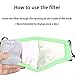 Kikunum Adult PM2.5 Activated Carbon Filter Face Mask Filters Breathing Insert Protective Mouth Mask Filt（20Pcs）