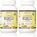 Turmeric Curcumin 1500mg 120 Veggie Capsules- with Piperine (Black Pepper) Extract (Pack of 2 Bottles)