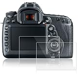 AFUNTA Screen Protectors Compatible Canon EOS 5D MK IV Mark 4, 2 Packs Anti-Scratch Tempered Glass Protective Films for DSLR Digital Camera