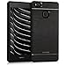 kwmobile Premium hard case for Huawei P9 Lite with reinforced back of brushed aluminium in black