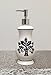 Tuscany Fleur De Lis, Just Black & White LOTION DISPENSER,, 6-3/4