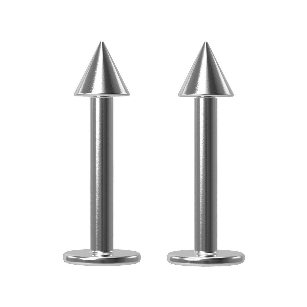 2pc 16g 1.2mm Stainless Steel Labret Bar Ring Studs For Men Women 8mm Tragus Helix Piercing Jewellery 3mm