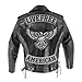 VEGASBEE® American Patch Reflective Embroidered Iron-On Patch Jacket Vest Bottom Rocker Gray Size 12