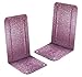 Acrimet Premium Metal Bookends Metallic Finishing (Heavy Duty) (Red Platinum) (1 Pair)