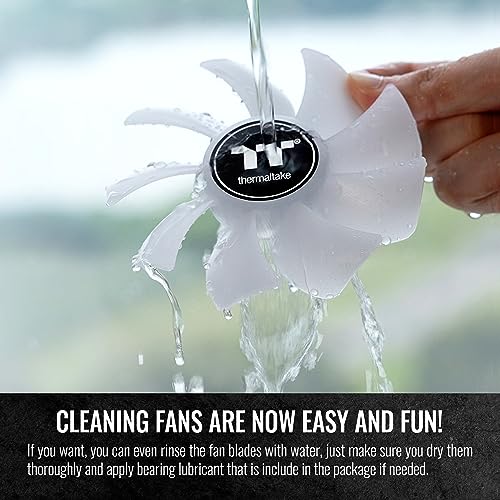 Thermaltake SWAFAN EX 12 ARGB PC Cooling Fan, 3-Fan pcak, 500~2000 RPM, Magnetic Connection, Reversable Blades, sync with MB RGB Software, CL-F167-PL12SW-A, 120mm, Black