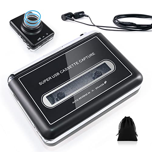 2022Updated Cassette Player with Detachable SpeakerPortable Cassette