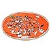NEWSTYLE Children's Play Mat and Toys Storage Bag, Large 60 Inches Diameter Multi Purpose Kid's Activity Mat and Toys Organizer, Sturdy Canvas Material, Orange