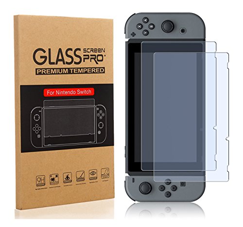 Nintendo Switch Screen Protector, Findway [2-Pack] Nintendo Switch Tempered Glass Screen Protector for Nintendo Switch 2017