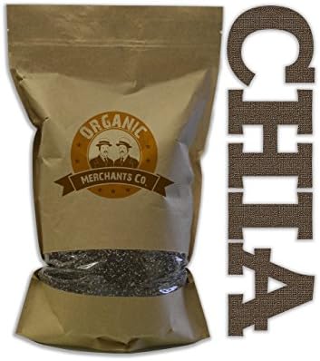 Organic, NON GMO Chia Seeds - 4lb Bag, Gluten Free, RAW and Kosher