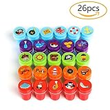 Kesoto 26 Pieces Assorted Self-Inking Stamps Set for Kids of Pirates Sea Ocean Animal Nautical Stamps - Party Favor, Teacher Stamps