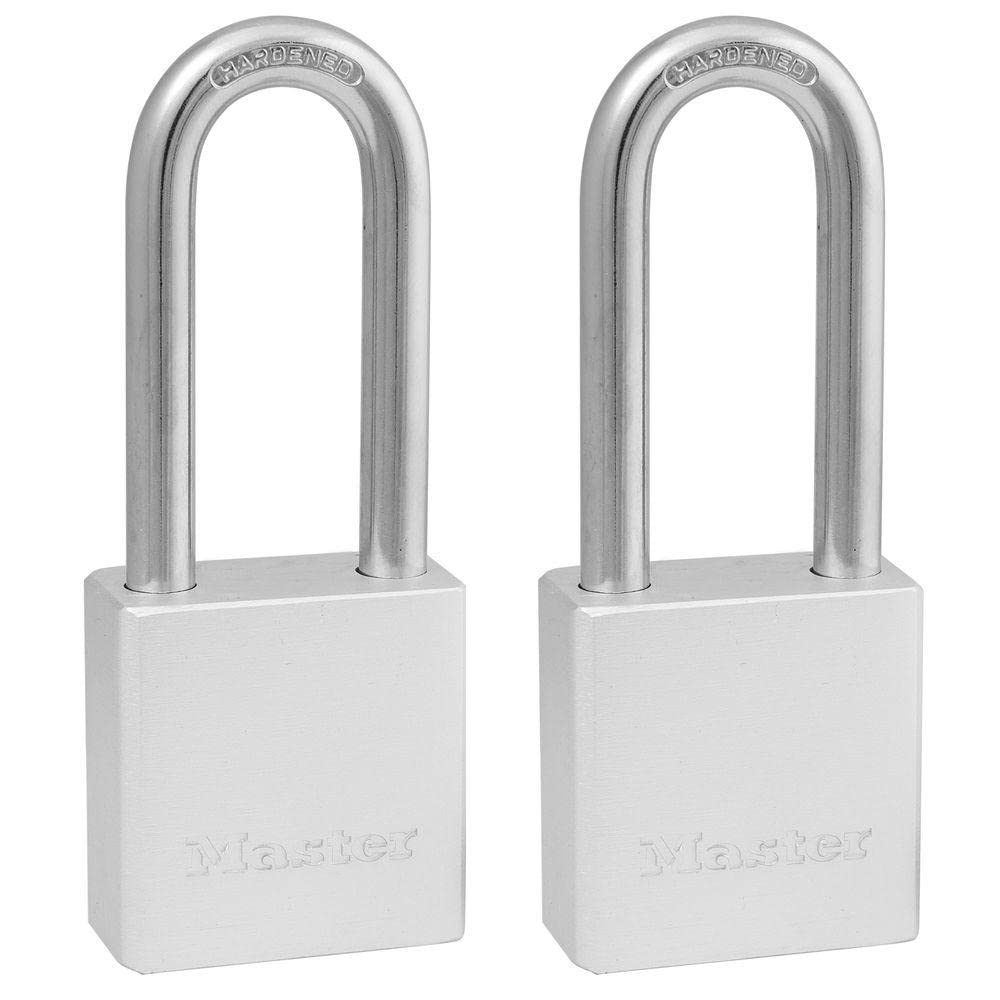 Master Lock 570TLHHC 570TLH Padlock, Silver, 2 Pack
