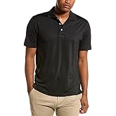 Brooks Brothers Men's Short Sleeve Performance Stretch Polo Shirt, Solid, Black, X-Large