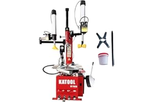 MOTOOL 2.0HP Tire Changer Machine with Bead Blaster Rim Clamp 14"-24" KT-T830W Tire Changer Wheel Changers Machine (Red 830)