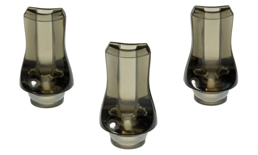 Armerah Flat 510 Drip Tip eCig Mouthpiece Short/Narrow Plastic/Opaque 3 Pack in Black