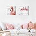 K-Road Flamingo Canvas Wall Art Painting Animal Picture Frame Bathroom Poster Vintage Room Decor 12