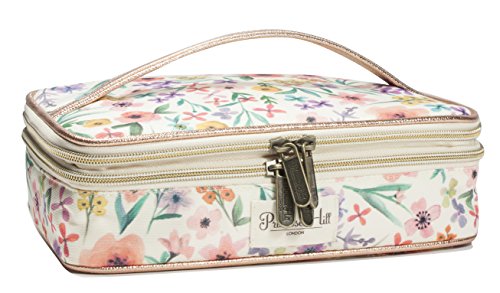 Primrose Hill Calico Canary Collection Cosmetic Double-Zip Train Case