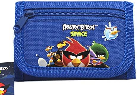 Angry Birds Space Blue Fabric Tri-fold Wallet
