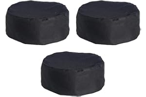 LERTREE Breathable Mesh Top Skull Cap Catering Chefs Hat with Adjustable Strap Black