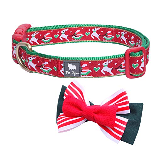 Pet Rejoir Christmas Dog Collar 3 Designer Cute Holiday Dog Collars
