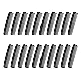 Cubaco 5 Inch Hair Comb Pocket Size Comb Perfect for Travelling, Black (20 Pack)