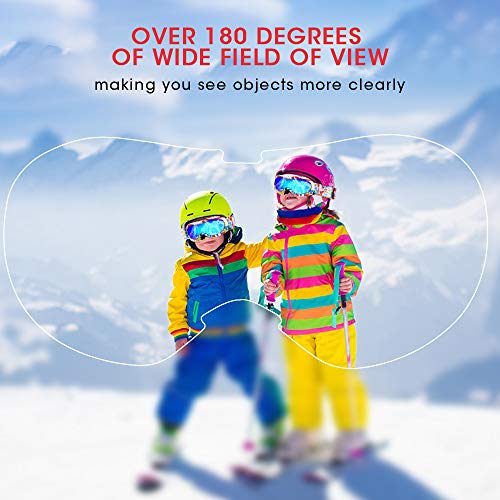 image for Zacro Ski Goggles for Kids - Kids Snow Snowboard Goggles with Ski Mask