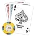 Claysmith Gaming Pack of 50 Poker Knights Poker Chips, Heavyweight 13.5-gram Clay Composite (2 Lime Green)