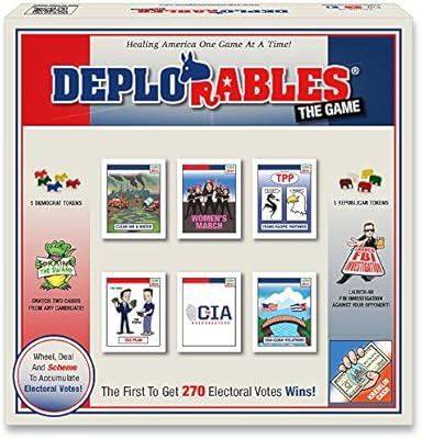 Amazon Deplorables Election Game 相対的な問題のある政治ゲーム ティーンや大人 大きなグループのための素晴らしい ゲームリプレイ 270枚の電気投票を獲得 Dodge Fbi ドレインザスワンプ ボードゲーム おもちゃ