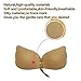 Breathable Straplesss Self-Adhesive Bra Re-Use Invisible Bra With Super-High-Viscosity (Beige-C)