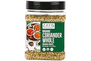 Zayd Organics Coriander Seeds 8oz (227g) Dhania Whole (227g)