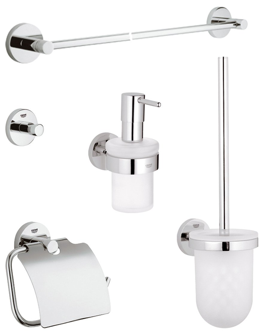 Аксессуары grohe для туалета. Grohe аксессуары для ванной. Grohe essentials cube. Крючок grohe. Grohe essentials 40364.