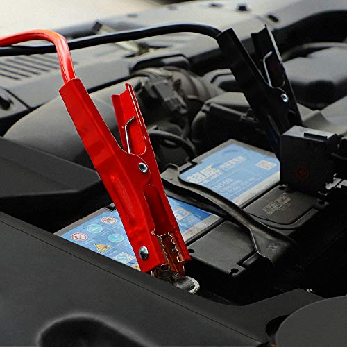 TWING Jumper Cables 2 Gauge 20 Feet Booster Cable for Battery Emergency 2AWG 20Ft Heavy Duty Long Enough Strong Clips