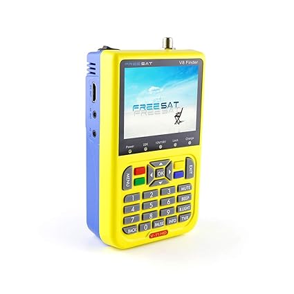Oficial FREESAT V8 Finder medidor de Satélites FTA Buscador de Señal Detector TV, DVB S2