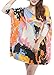 ELLAZHU Women Baggy Abstract Face Print Knit Pullover Dress Onesize SZ17