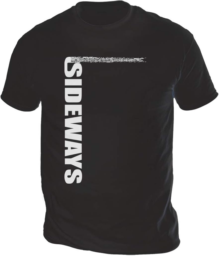 Sideways Mens TShirt (Pick Colour and Size) Amazon.co.uk Clothing